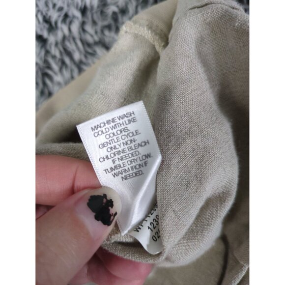 J. JILL LOVE LINEN Pull-On Pants SZ XL TALL Beige Coastal Grandma‎ Beach Lagen - Picture 8 of 8